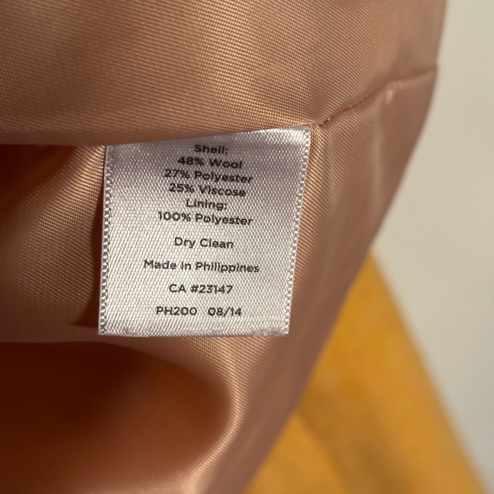 Talbots Mustard Wool blend Blazer - Picture 6 of 9